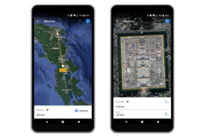 Google Earth artık iki nokta arasındaki mesafeyi ölçebilir ve bir alanını hesaplayabilir