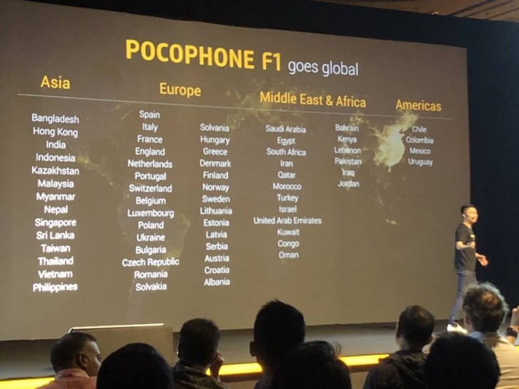 Pocophone F1 Satışa Çıkacak Ülke Listesi Paylaşıldı